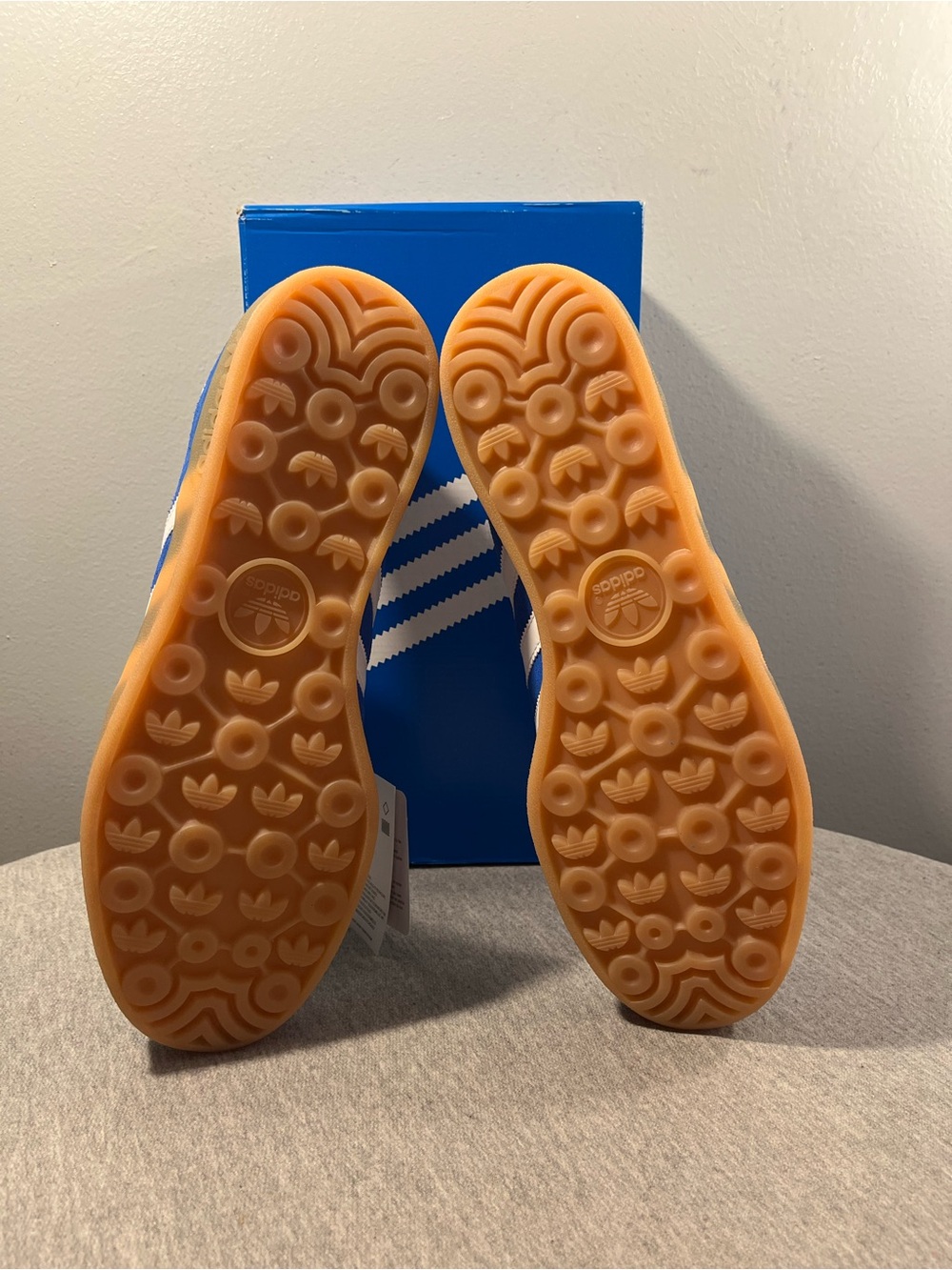 Adidas Originals Gazelle Indoor "Blue Bird" White Gum Men's Shoe Size 10.5 JI206 - Picture 7 of 12